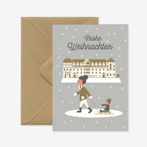 Celle Weihnachtskarte - Frohe Weihnachten Schloss - Allernixe