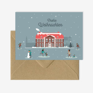 Celle Weihnachtskarte - Frohe Weihnachten Dammaschwiesen - Allernixe