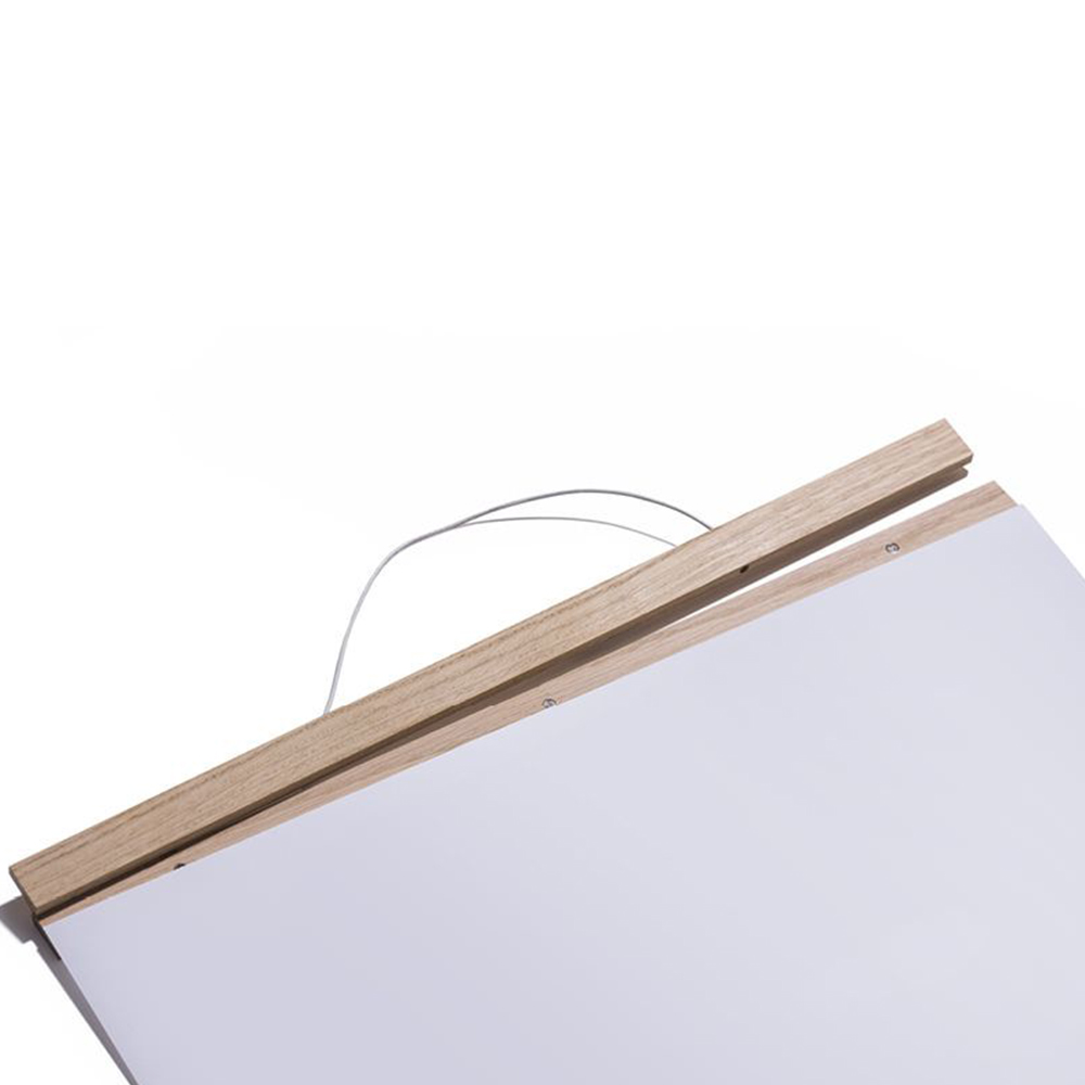 50cm Posterleiste Eichenholz - Side by Side – Bild 3