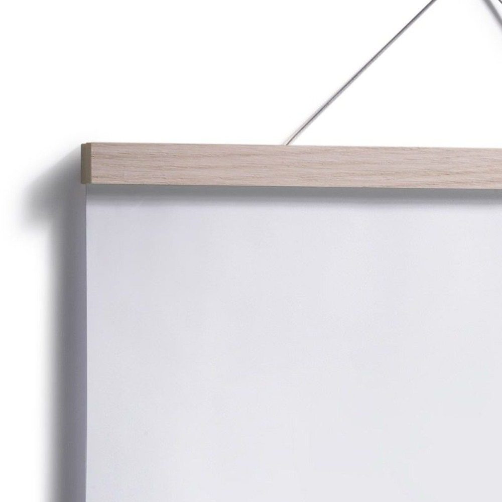 50cm Posterleiste Eichenholz - Side by Side – Bild 2