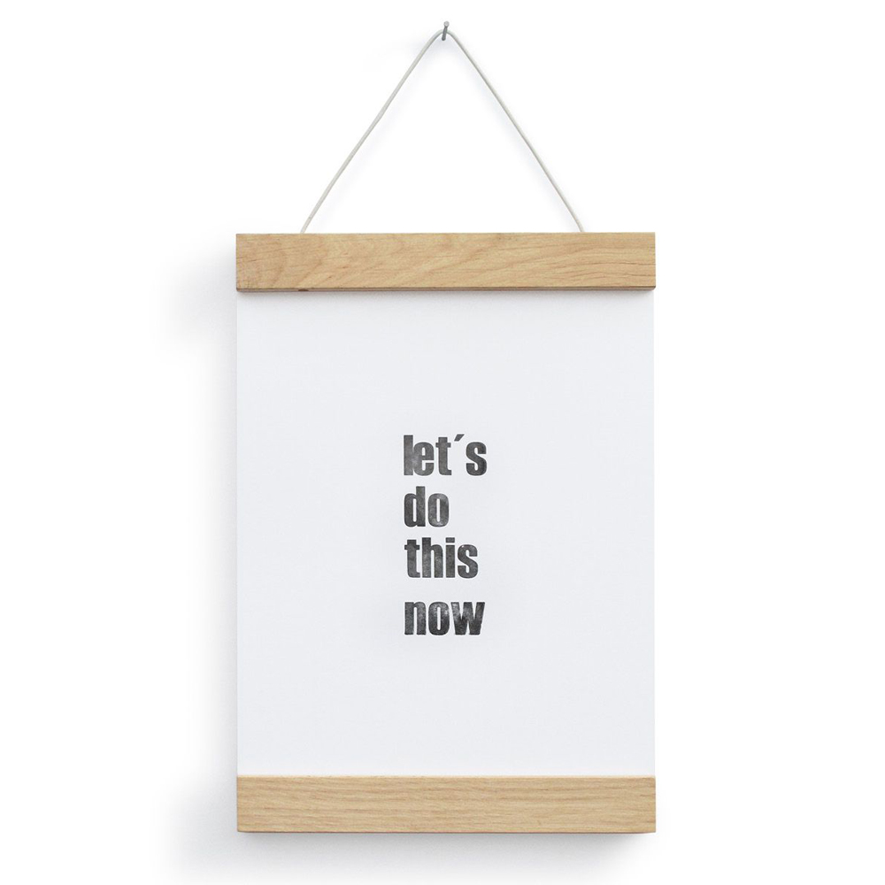 A5 Bilderleiste ca. 15 cm Eichenholz - Side by Side