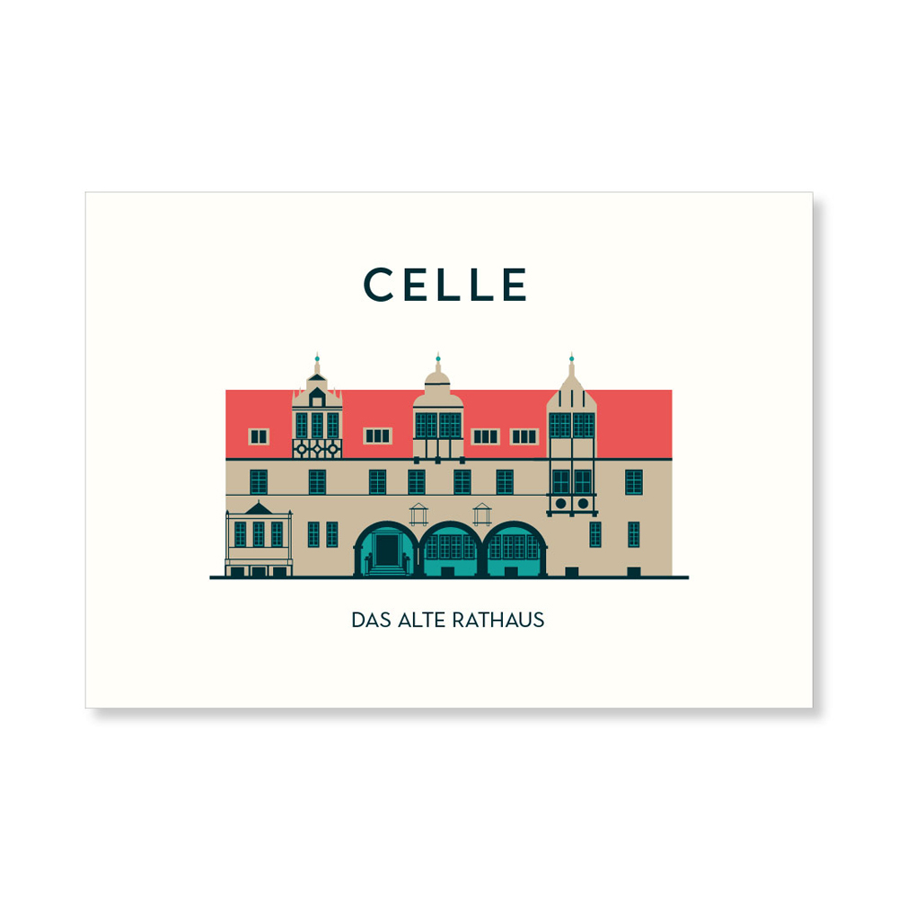 Celle Postkarte - Altes Rathaus - Allernixe