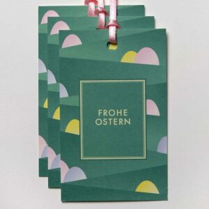 Geschenkanhänger Set Eier Im Gras - Haferkorn & Sauerbrey