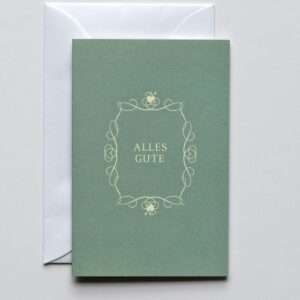 Kleine Grußkarte - Alles Gute - Haferkorn & Sauerbrey