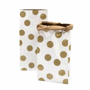 Maxi-Blockbodenbeutel L Punkte 2 Stück - PAPER POETRY - Rico Design