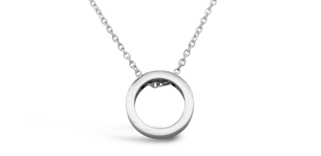 Round Circle - Halskette Silber - simple pledge – Bild 1