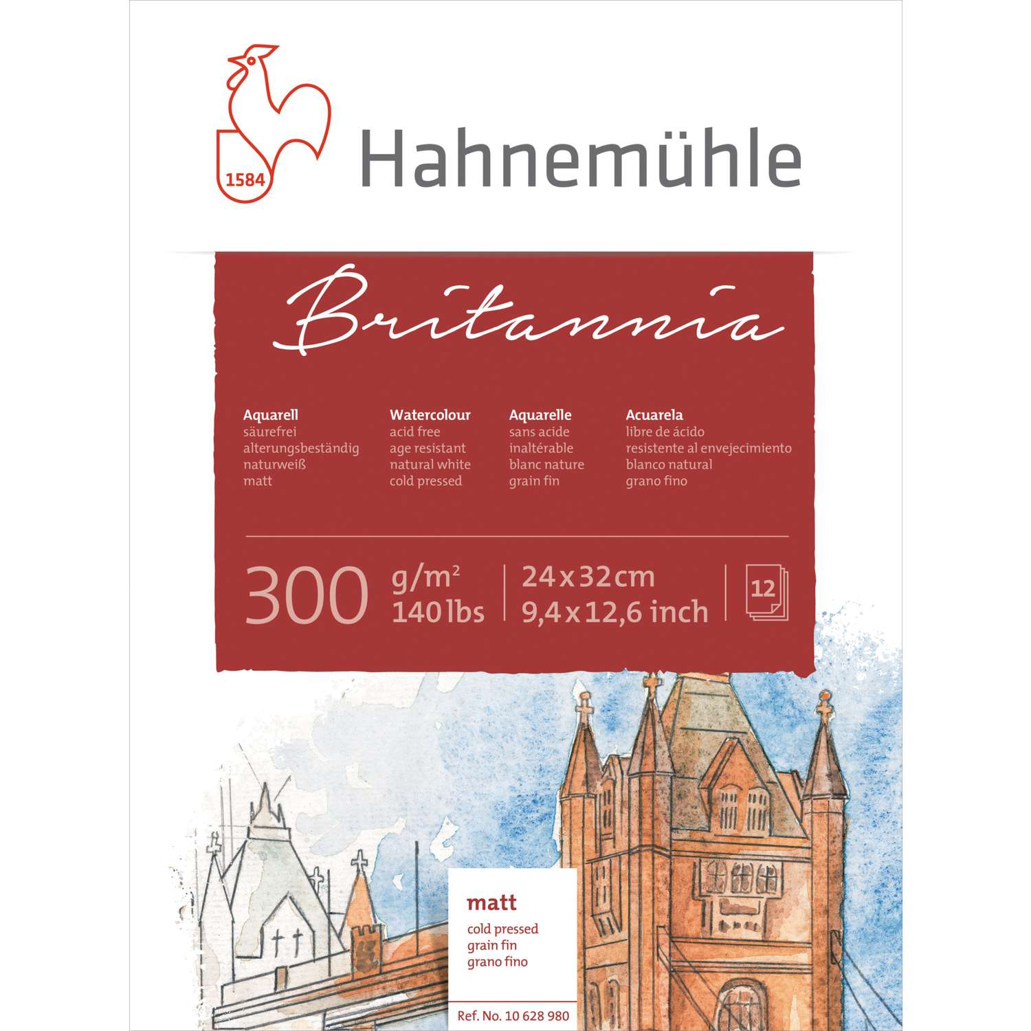Britannia - Aquarellblock - matt - Hahnemühle