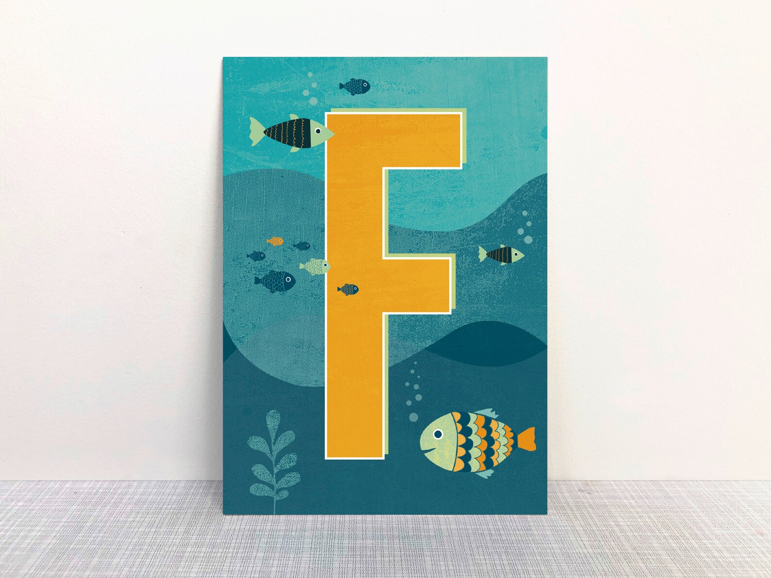 F - Buchstaben Postkarte - MONIMARI