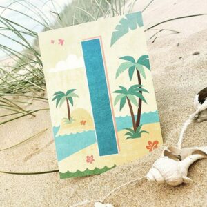 I - Buchstaben Postkarte - MONIMARI