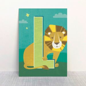 L - Buchstaben Postkarte - MONIMARI