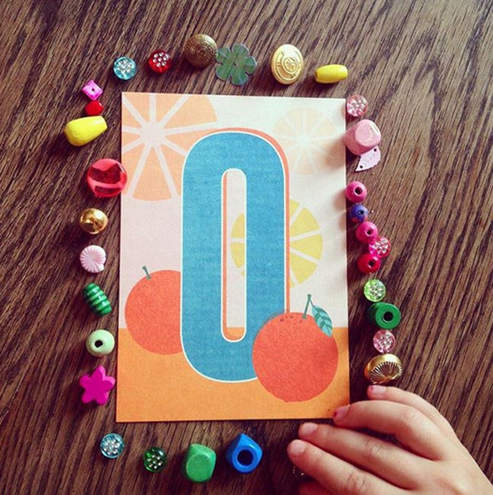 O - Buchstaben Postkarte - MONIMARI – Bild 2