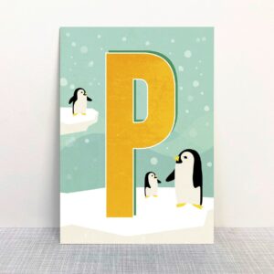 P - Buchstaben Postkarte - MONIMARI