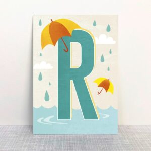 R - Buchstaben Postkarte - MONIMARI