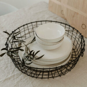 Drahtkorb rund 38cm - Eulenschnitt