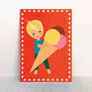 Jetzt ein Eis - Postkarte - MONIMARI