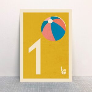 1 - Zahlen Postkarte - MONIMARI