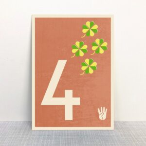 4 - Zahlen Postkarte - MONIMARI