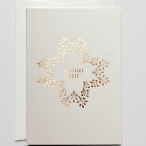 Weihnachtskarte - Goldener Stern - Haferkorn & Sauerbrey