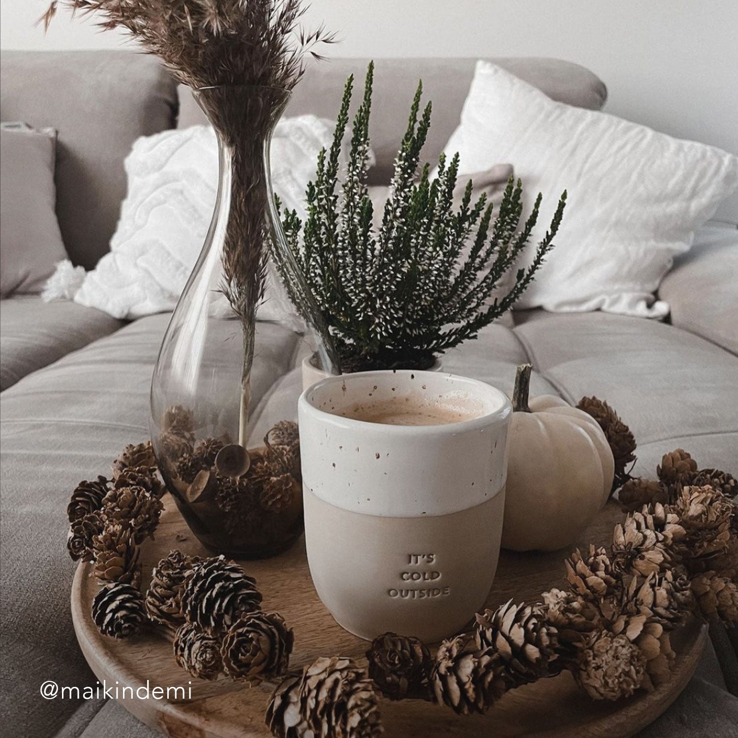 It's cold outside - Steingut Becher - Eulenschnitt – Bild 5