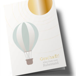 Ruhestand - Grußkarte - nobis design
