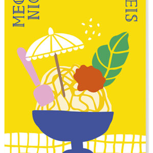 Spaghettieis - Postkarte - nobis design