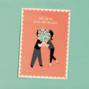 Love - Postkarte - MONIMARI