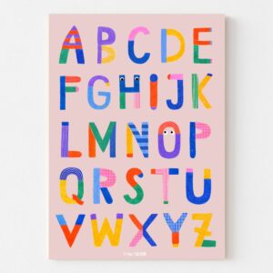 ABC Poster - Bunte Buchstaben - Frau Ottilie