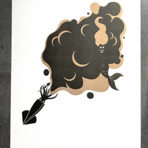 Poster  A3 - Tintenfisch & Meerjungfrau - Risodruck - The Collectors