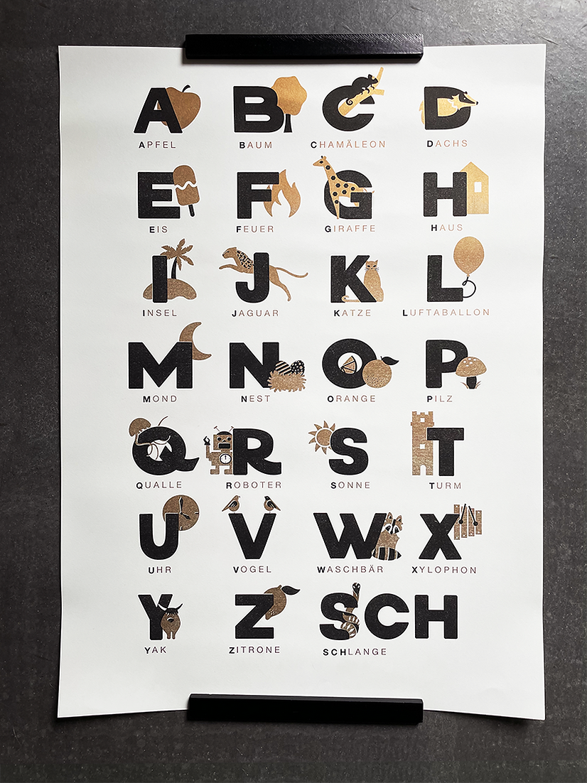 Poster A2 - The new ABC - Risodruck - The Collectors