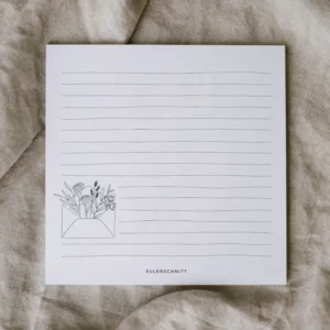 Block Blumenumschlag - Eulenschnitt