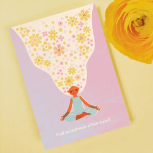 Yoga Mädchen - Postkarte - MONIMARI