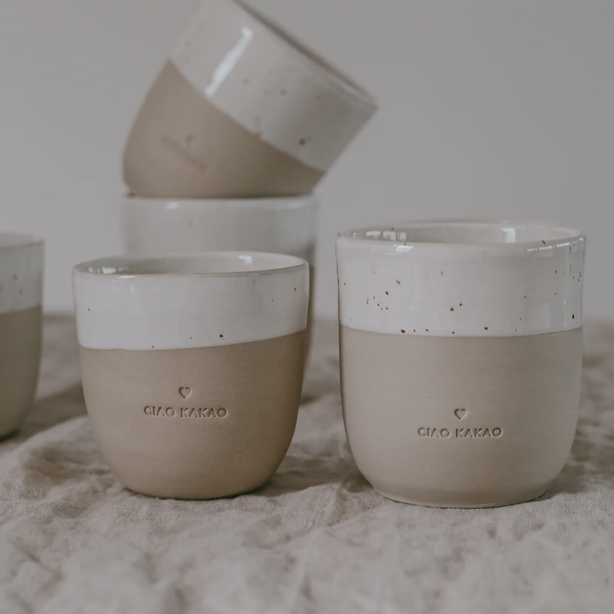 Ciao Kakao - Steingut Becher - Eulenschnitt – Bild 4