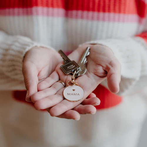Mama - Schlüsselanhänger - Eulenschnitt – Bild 1