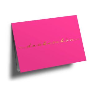 dankeschön - Grußkarte Pink - nobis design