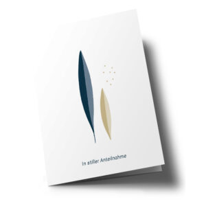 In stiller Anteilnahme - Trauerkarte - nobis design