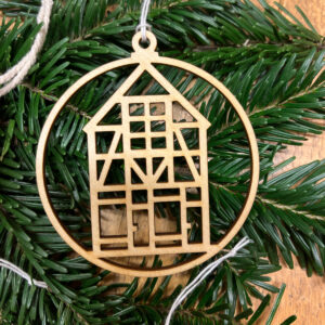 Fachwerkhaus - Holz-Anhänger - Allernixe