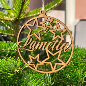 Lametta - Holz-Anhänger - Allernixe