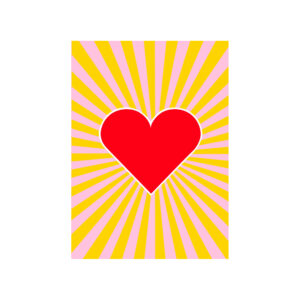 Herz - Postkarte - nobis design