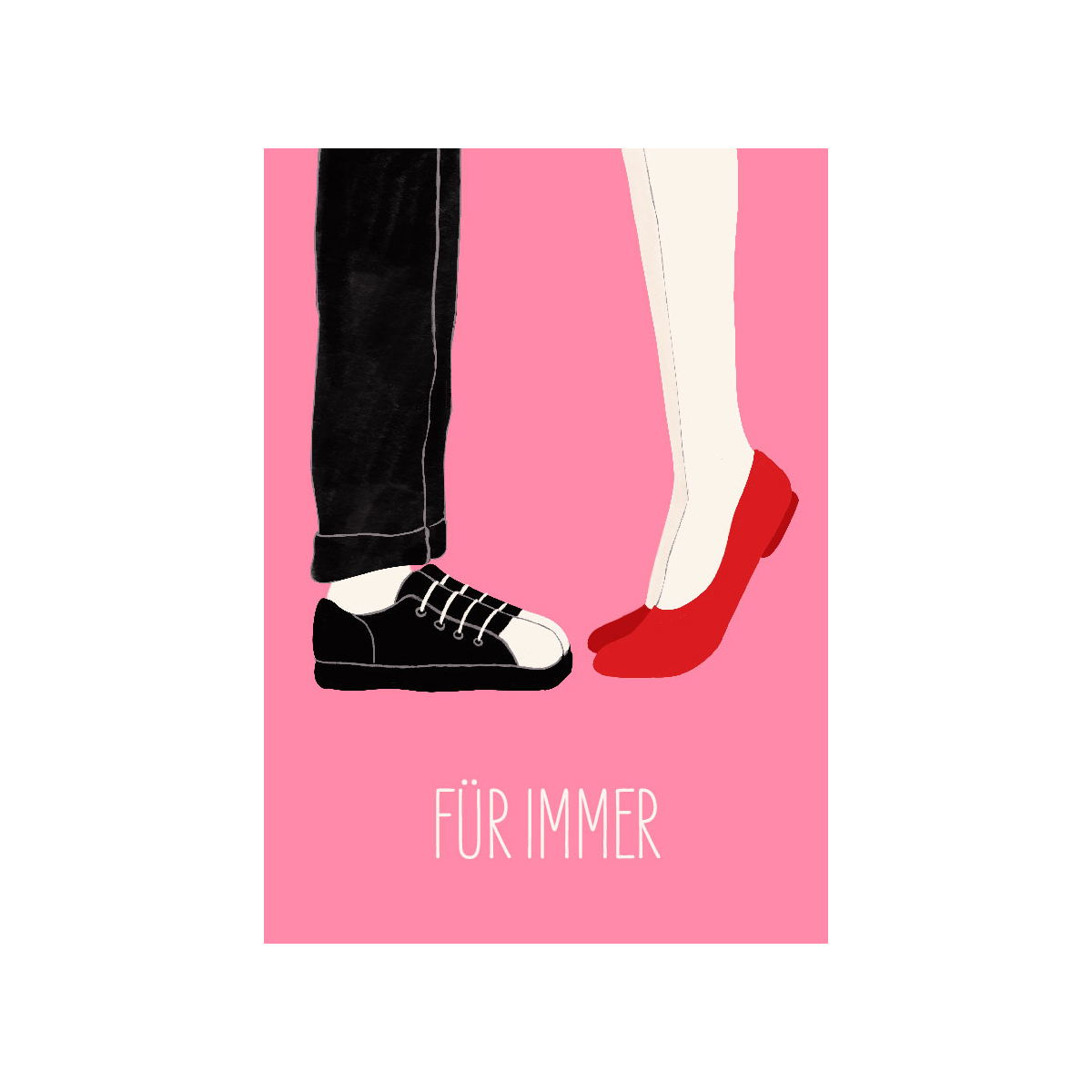 Für immer - Postkarte - nobis design