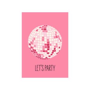 Let’s Party - Postkarte - nobis design