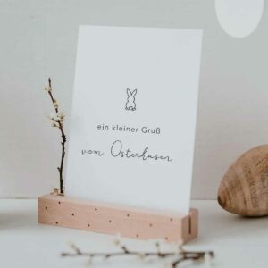 Postkarte - Spruchkarte Osterhase - Eulenschnitt