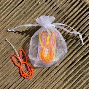 Osterhasen Anhänger-Set - Neon Acryl - Allernixe