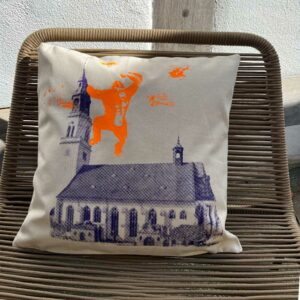 Kirch Kong - Kissen - Neonorange und Violett - Allernixe