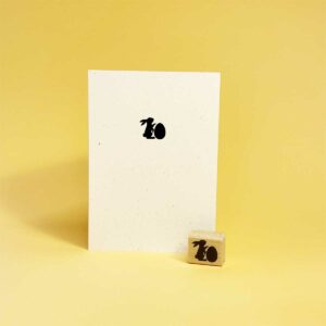 Hase mit Osterei - Stempel - Allernixe