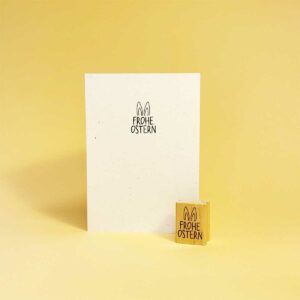 FROHE OSTERN Hasenohren - Typo Stempel - Allernixe