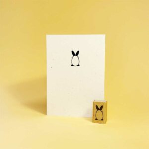 Osterei mit Hasenohren - Stempel - Allernixe