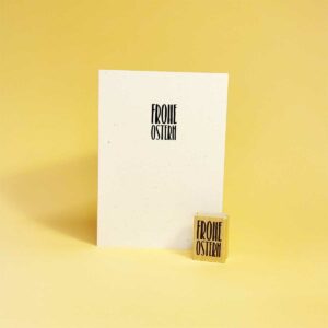 FROHE OSTERN - Typo Stempel 1 - Allernixe
