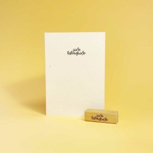 süße Ostergrüße - Typo Stempel - Allernixe