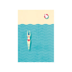 Schwimmer - Postkarte - nobis design