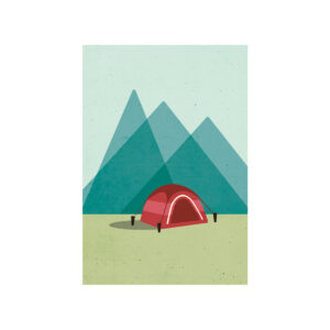 Zelt - Postkarte - nobis design